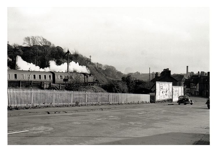 Steaming out of Penarth Dock Station - 1952