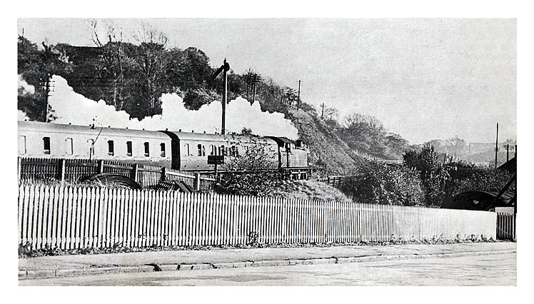 Steaming out of Penarth Dock Station - 1952