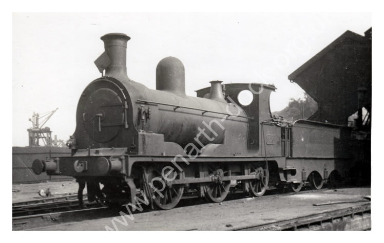 TVR No 337 GWR 920 at Penarth Dock engine shed 1927