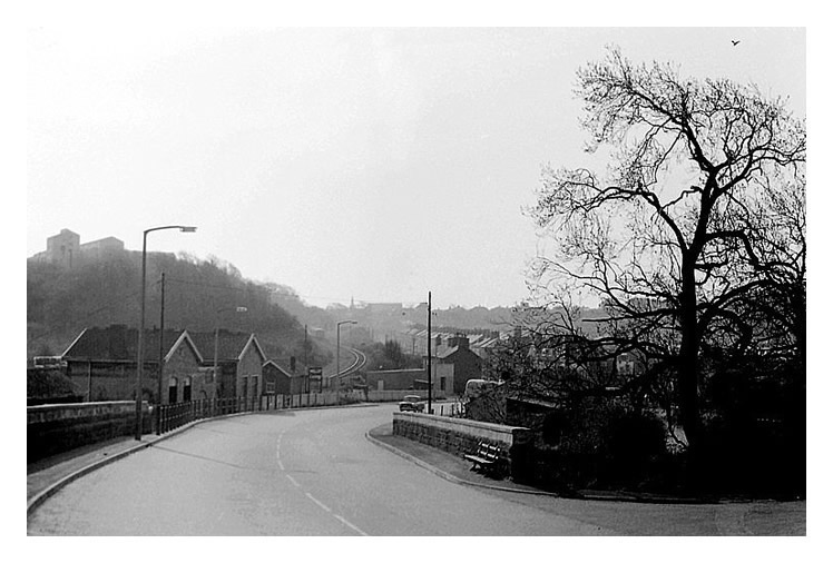 Penarth Dock Station - an exterior view from Windsor Road - 1960's.