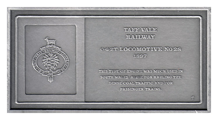 Taff Vale Railway 0-6-0T Locomotive No. 28 - This type of engine was much used in South Wales alike for hauling the dense coal traffic and for passenger trains.