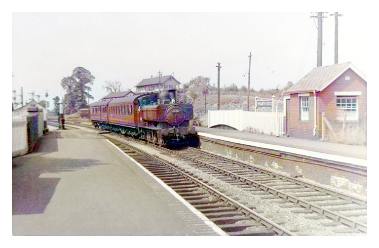 1959 - The 15:12 from Clarence Road, Cardiff, destined for Penarth Town at Penarth Dock Station.