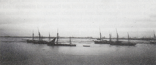 Ketches and trows in the River Ely circa 1900