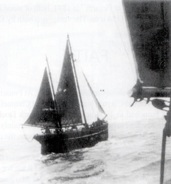 The ketch 'Enid' of 1898 built in teak at Milford Haven being of 44 gross and 30 net tons register. Although compairtively small, she could load 70 tons&nbsp;of cargo!
