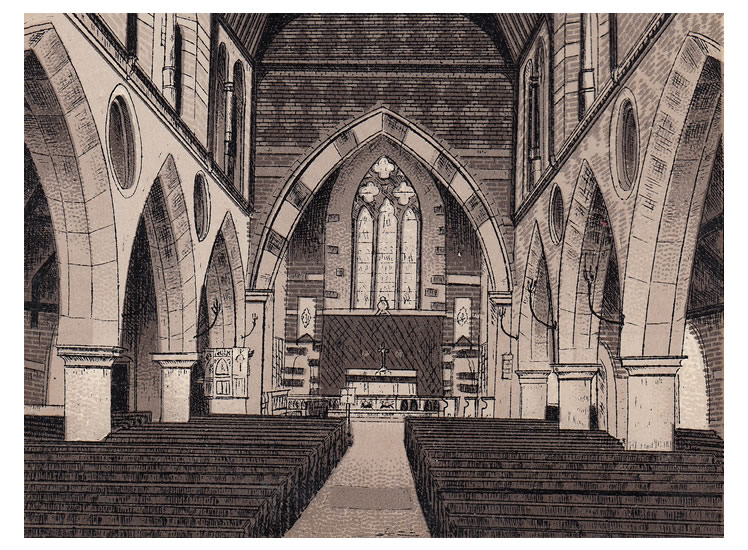 Interior of Penarth Church - The Wonder View Album - Penarth & Barry Dock District