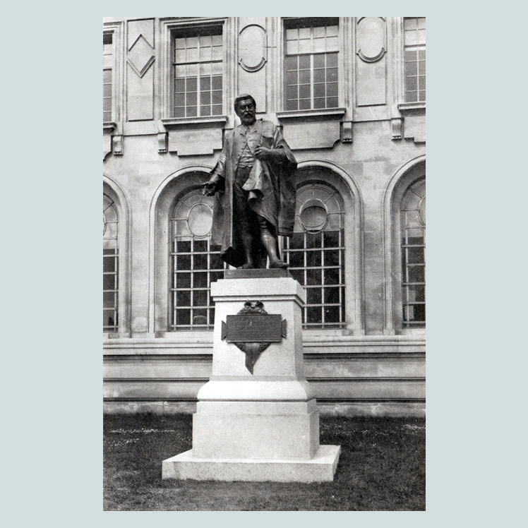 Gwilym William's Statue, Cathay's Park from 107 Views of Cardiff and District