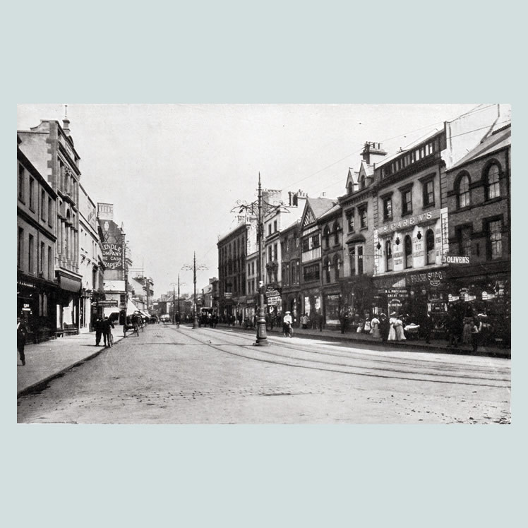 Queen Street from 107 Views of Cardiff and District
