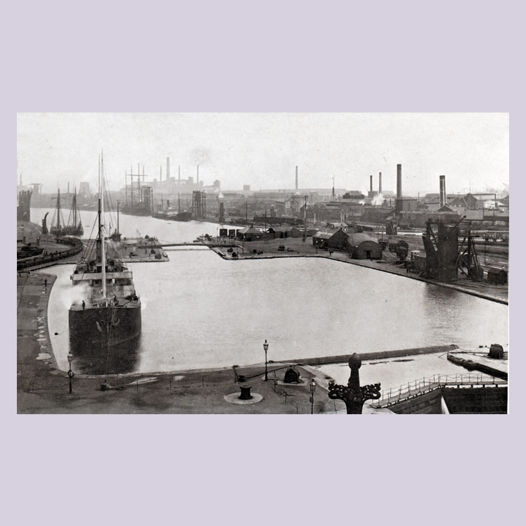 Cardiff Docks from 107 Views of Cardiff and District
