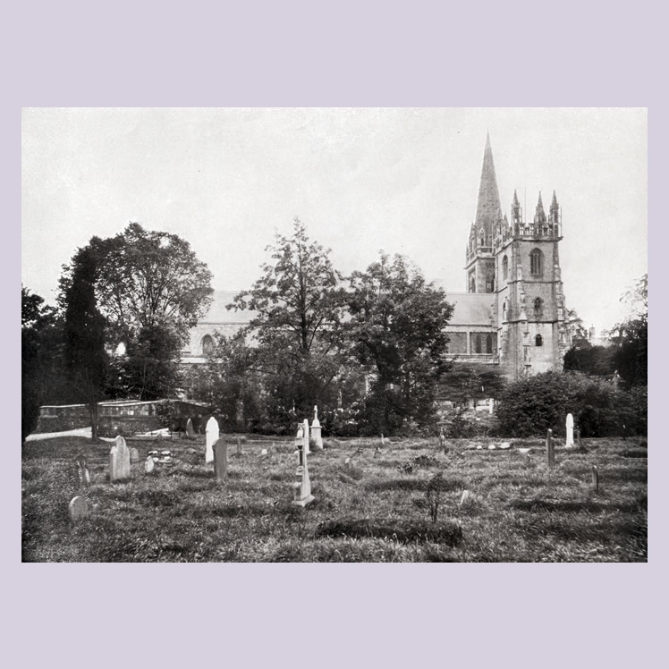 Llandaff Cathedral from 107 Views of Cardiff and District