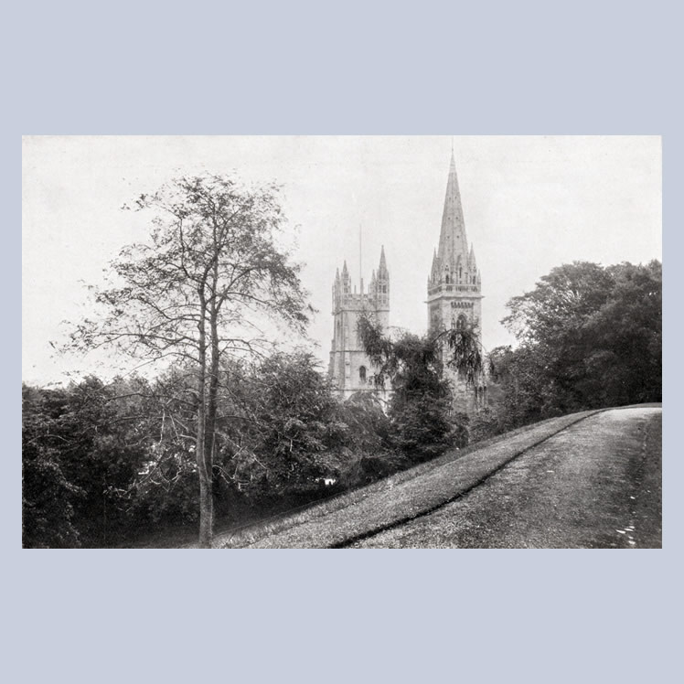 Llandaff Cathedral from 107 Views of Cardiff and District