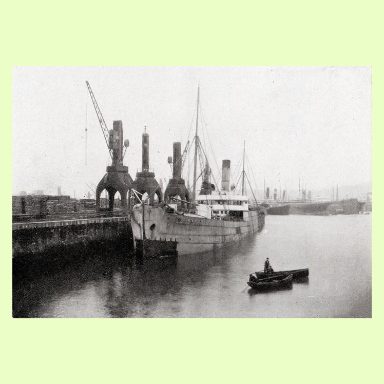 Barry Docks from 107 Views of Cardiff and District
