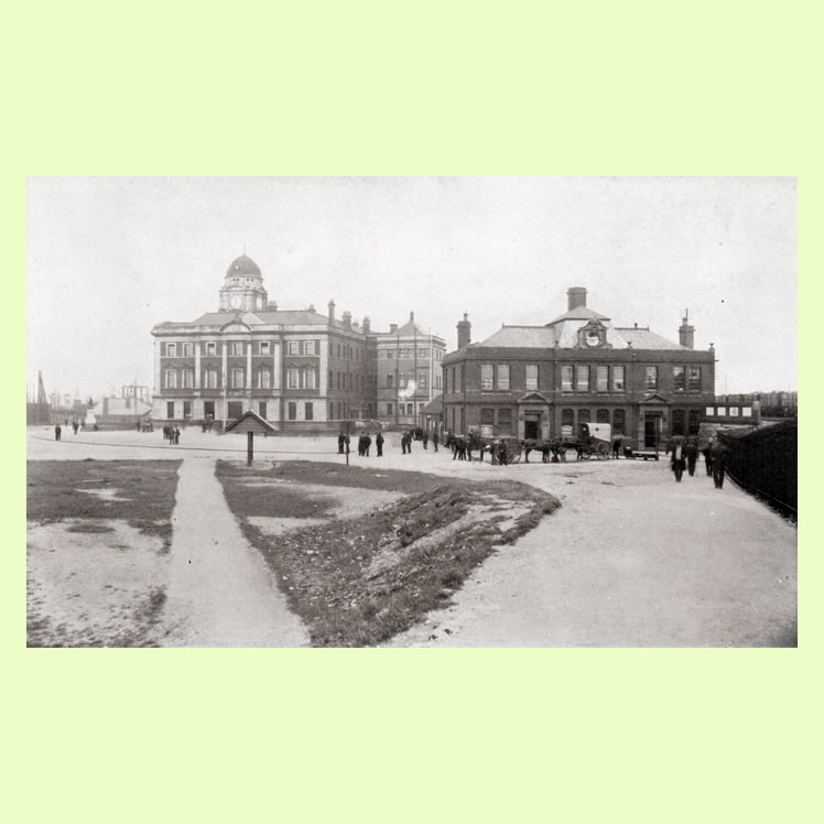 The Shipping Office, Barry Docks from 107 Views of Cardiff and District