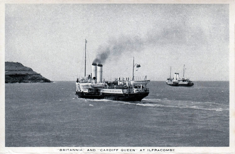'Britannia' and 'Cardiff Queen' at Ilfracombe