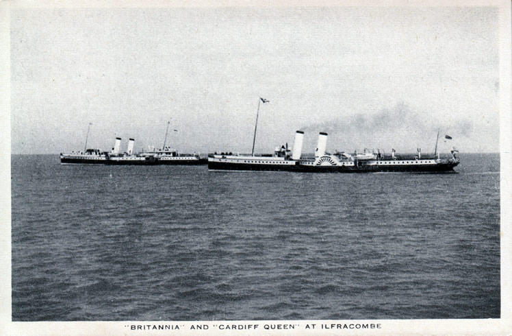 'Britannia' and 'Cardiff Queen' at Ilfracombe