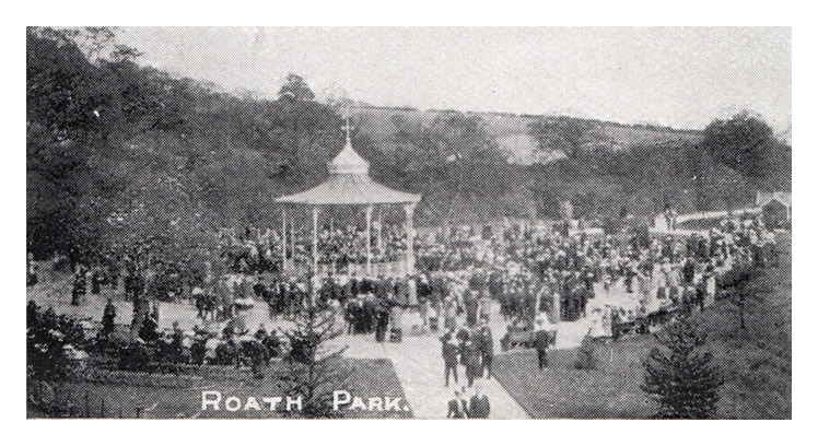 'Roath Park' - " The Pocket Novelty Card - Just arrived in Cardiff "