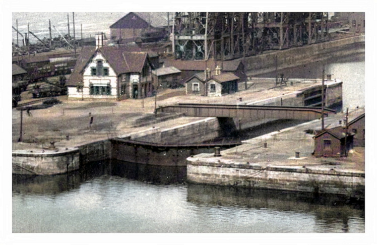 1927 - A postcard view of The Docks, Penarth.