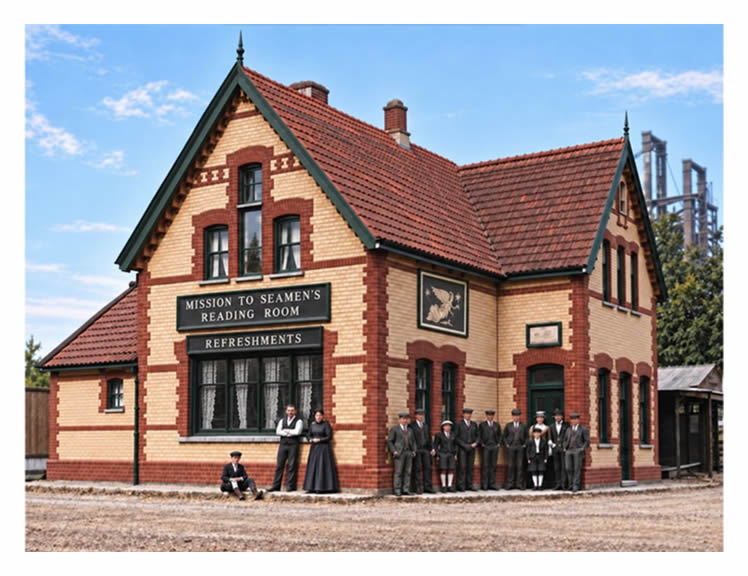 Missions to Seamen's Reading Rooms, Penarth. - An AI generated image.