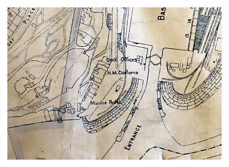 GWR Penarth Dock and Tidal Harbour Track Layout Diagram of 1923
