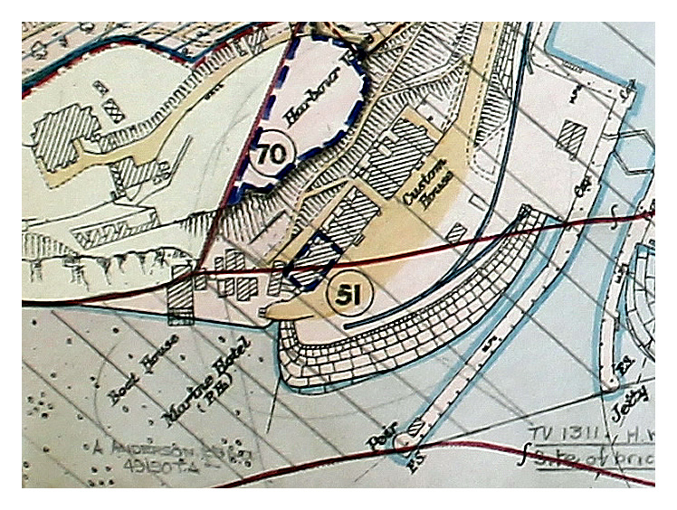 A section of the GWR Penarth Dock and Tidal Harbour Property Plan of 1928.