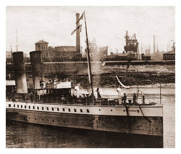 s.s. 'Devonia' & Cardiff Docks.