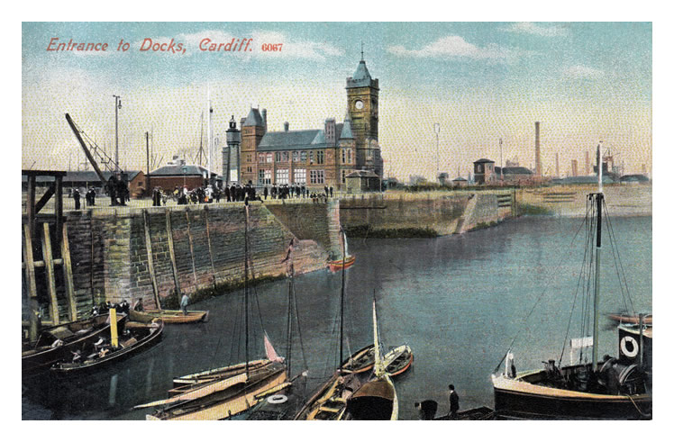 Entrance to the Docks, Cardiff.