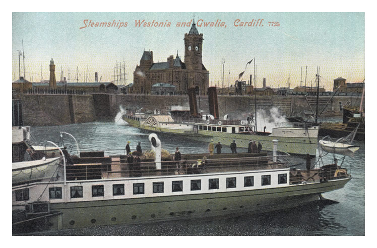 Steamships Westonia and Gwalia, Cardiff.