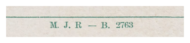 [M.J.R. - B. 2763]