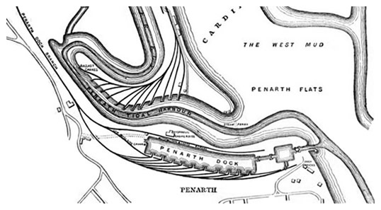 Penarth Dock - 1874.