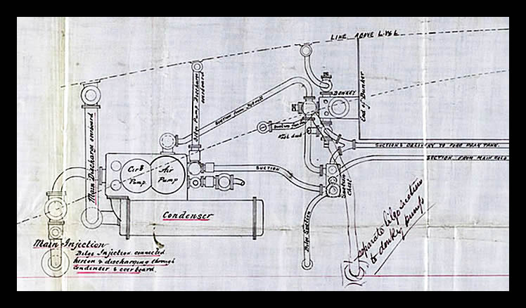 s.s. 'Aira Force' - A drawing of the Pumping Arrangement of 's.s. No.12'.