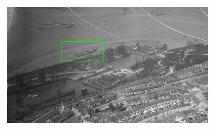 1923 - A section of the view of Penarth Dock looking north.