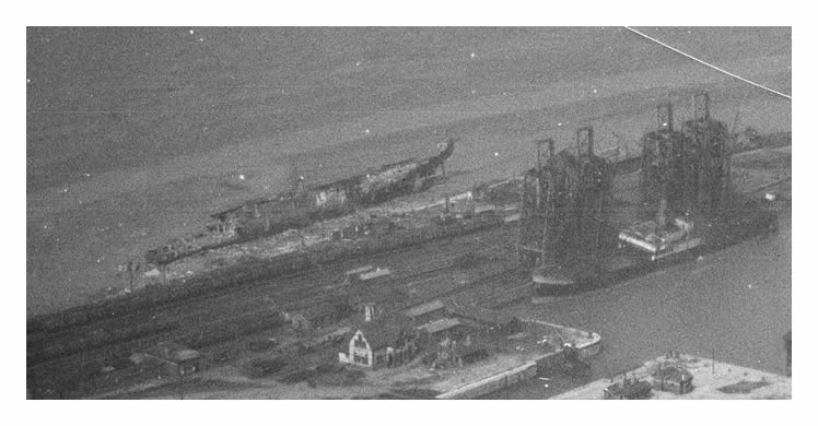 1923 - A section of the view of Penarth Dock looking north.