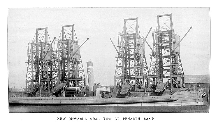 New Movable Coal Tips at Penarth Basin.
