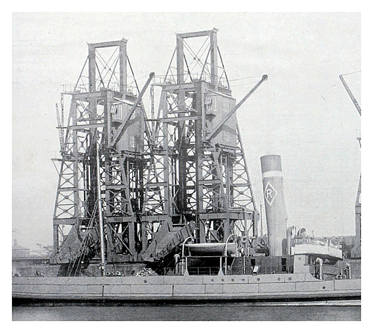 New Movable Coal Tips at Penarth Basin.