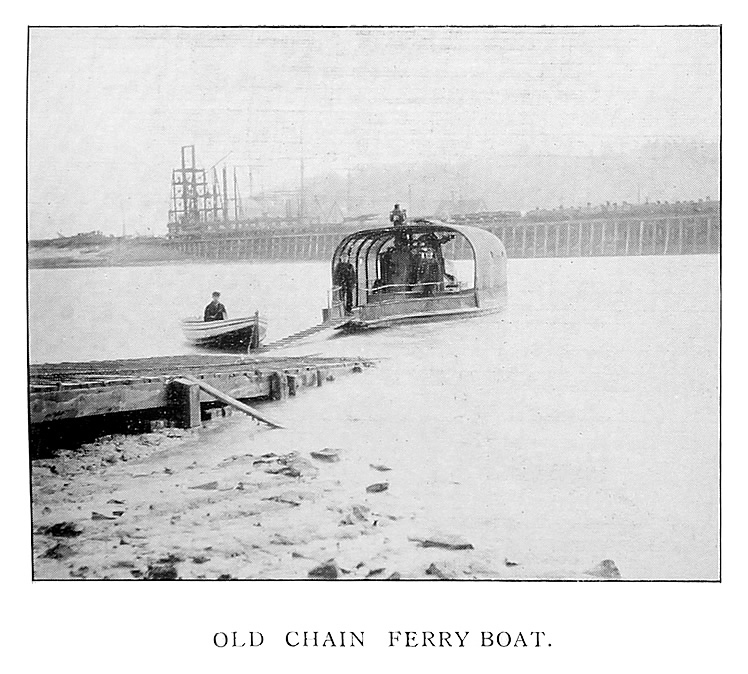 Old Chain Ferry-Boat. 