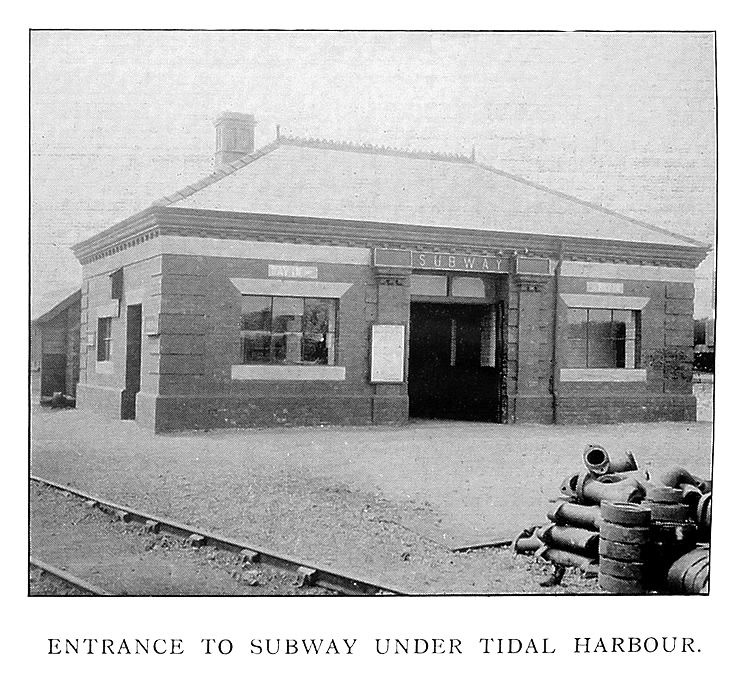 Entrance to Subway Under Tidal Harbour.