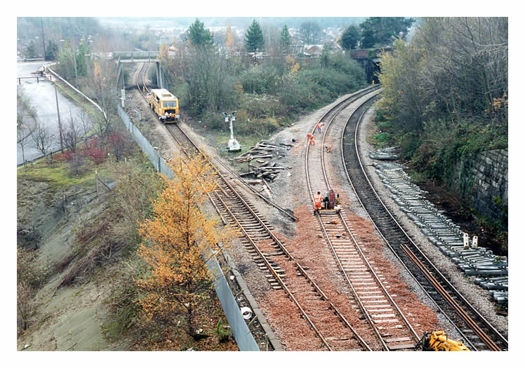 2002 - Cogan Spur Road viaduct & Cogan Junction.