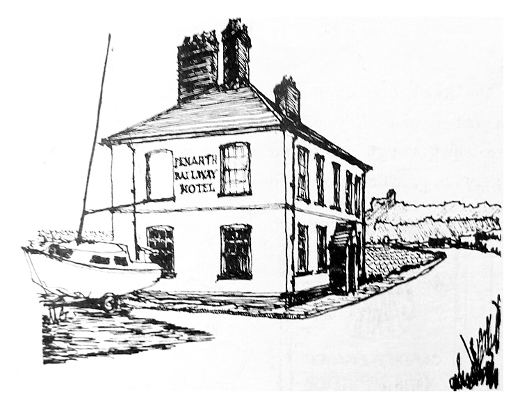 The Red House, or Penarth Railway Hotel, today - an artist's impression. 