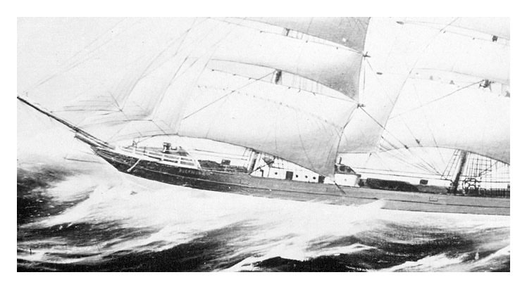 s.v. 'Buckhurst' at sea.