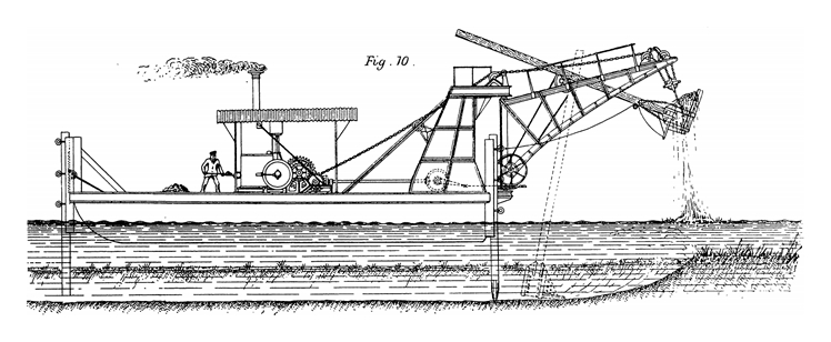 Figure 10 - Dunbar and Ruston's Steam Navvy - Dunbar and Ruston's Steam Navvy - Subaqueous View.