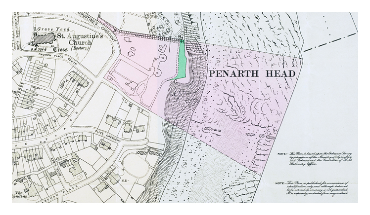 Plan of Penarth Head Battery & Artillery House, Glamorganshire. 