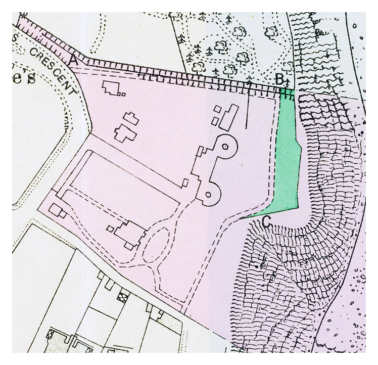 Plan of Penarth Head Battery & Artillery House, Glamorganshire. 