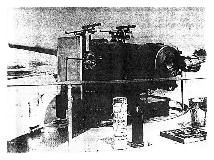 The 6in Mk 7 Coast Defence Gun, breech open ready for loading. 