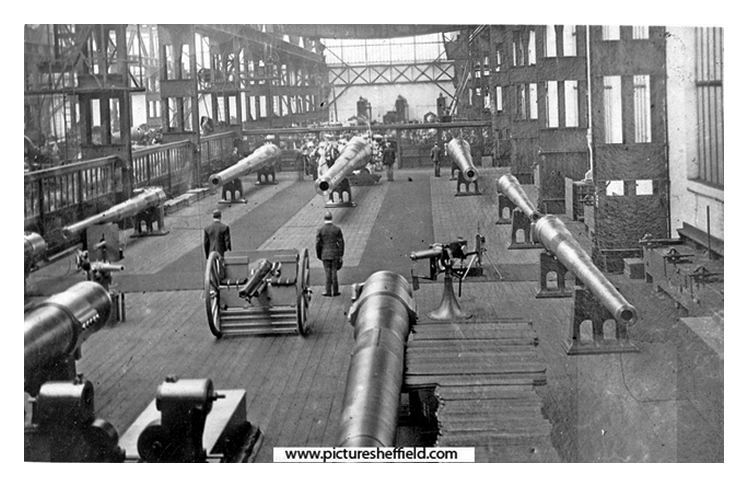 1905 - Preparations at the Naval Gun Shop, Vickers Sons and Maxims (River Don Works) for the Royal Visit of King Edward VII and Queen Alexandra during July 1905.