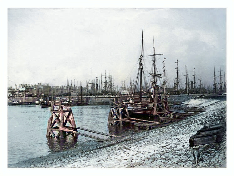 1870's - The Entrance to the Bute Docks, Cardiff.