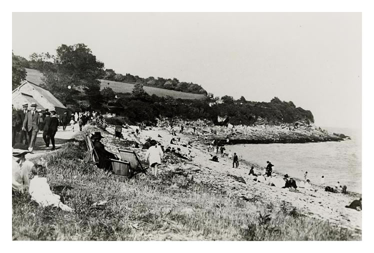 The Beach - Swanbridge was very popular in the 1920's when rail excursions brought people here from all over south Wales.
