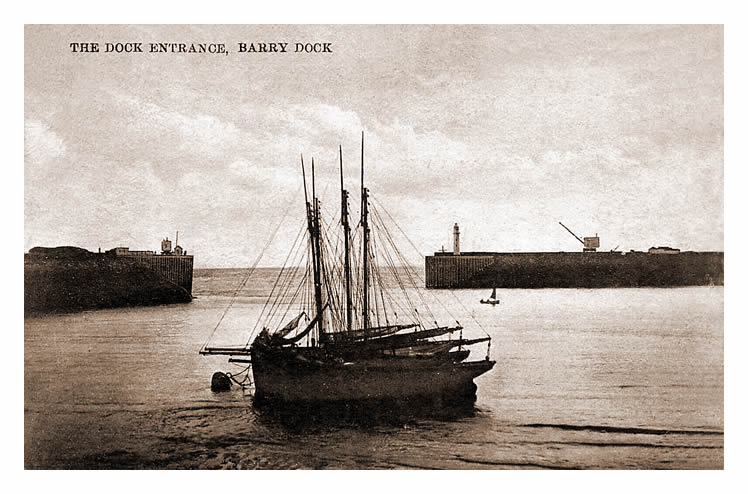 c.1925 - The Dock Entrance, Barry Dock.