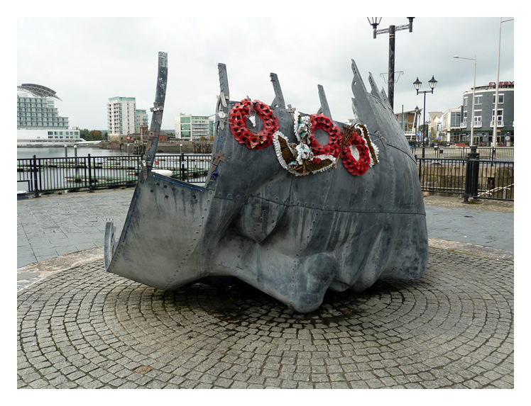 2023 - Merchant Seafarers' War Memorial - Cardiff Bay.