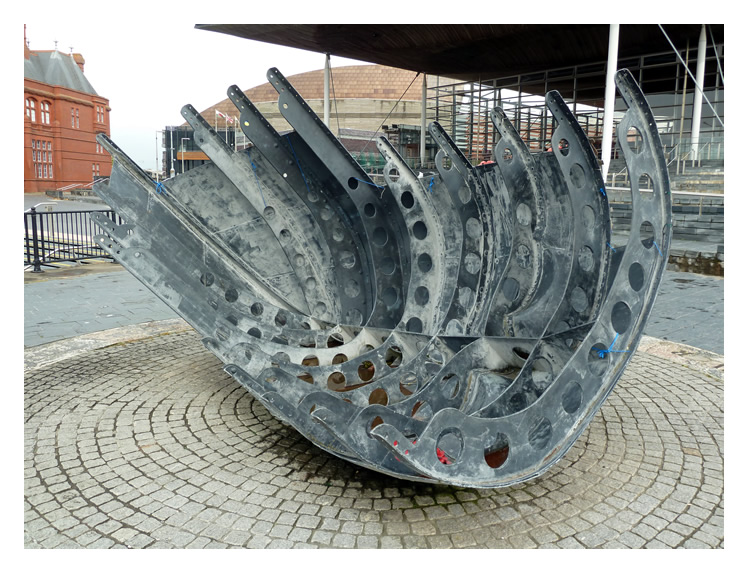 2023 - Merchant Seafarers' War Memorial - Cardiff Bay.