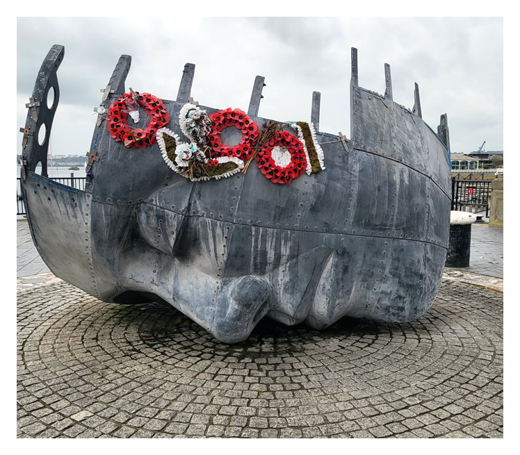 2023 - Merchant Seafarers' War Memorial - Cardiff Bay.