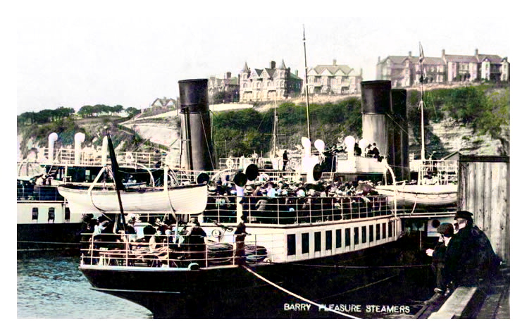 Barry Pleasure Steamers - c.1908.